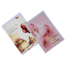Female Birthday Greeting Card & Envelope - Afrikaans